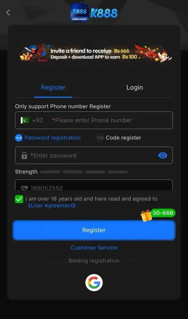 register k888
